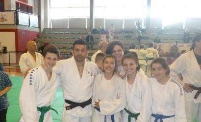 Pino Maddaloni e i ragazzi della Pro Patria Judo-Maggio 2016